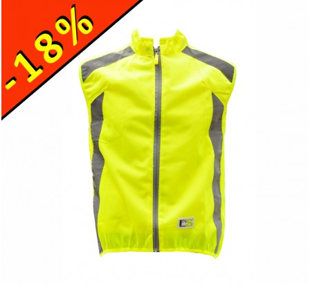 L2S VISIOPLUS gilet réfléchissant jaune fluo running 