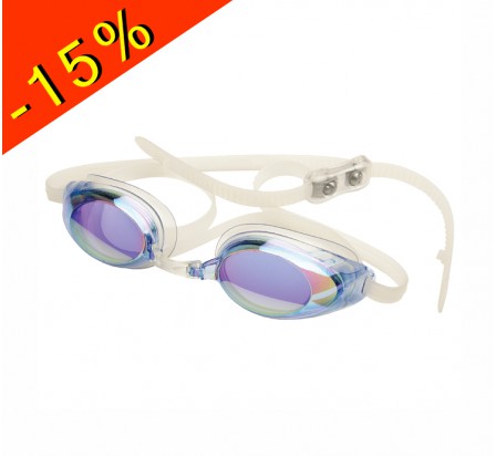 lunette de natation compétition adulte finis lightning blue mirror