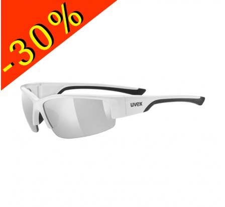 UVEX SPORTSTYLE 215 lunettes vélo route blanc-noir écran litemirror fumé