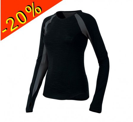 PEARL IZUMI maillot manches longues running femme mi-saison flash noir