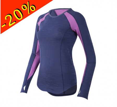 PEARL IZUMI maillot manches longues running femme mi-saison flash violet