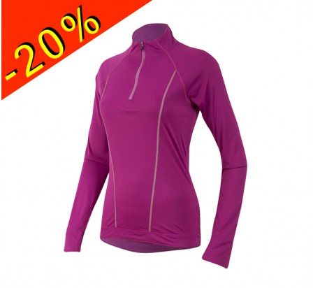 PEARL IZUMI maillot manches longues running femme mi-saison pursuit violet