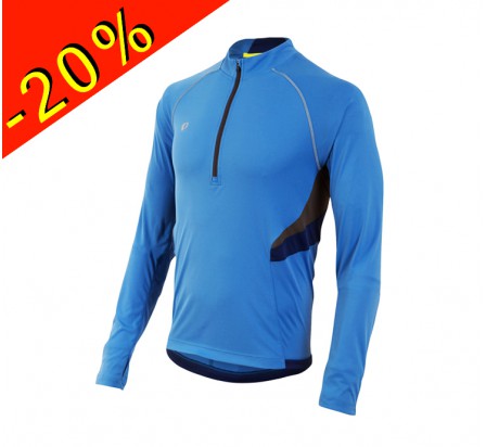 PEARL IZUMI maillot manches longues running homme mi-saison pursuit bleu