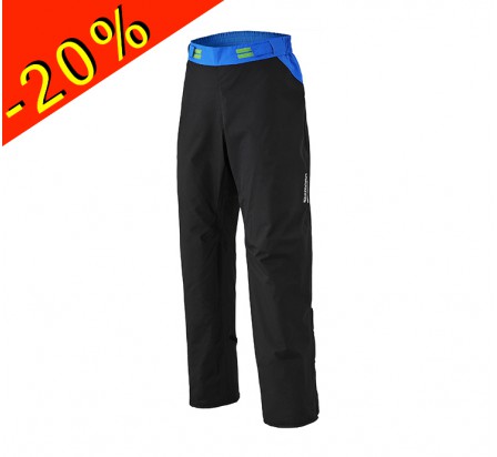 SHIMANO STORM pantalon de pluie imperméable homme noir/bleu 