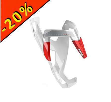 ELITE PORTE BIDON CUSTOM RACE PLUS blanc-rouge