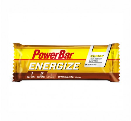 POWERBAR energize chocolat 55gr barre énergétique