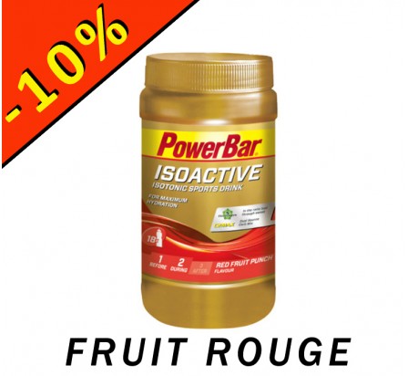 POWERBAR ISOACTIVE isotonic sports drink fruit rouge 600gr