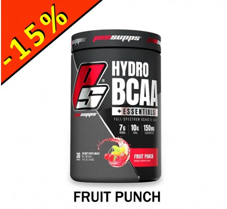PRO SUPPS HYDRO BCAA + ESSENTIALS fruit punch 414gr