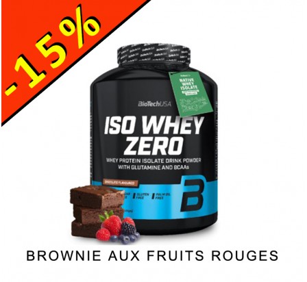 BIOTECHUSA ISO WHEY ZERO brownie aux fruits rouges 2270gr