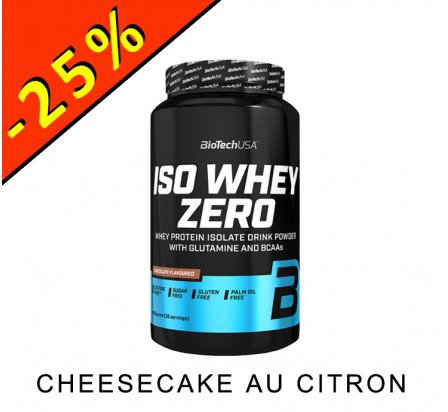 BIOTECHUSA ISO WHEY ZERO cheesecake au citron 908gr