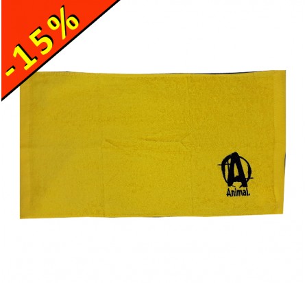 ANIMAL serviette jaune 48x27cm