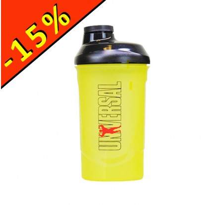 UNIVERSAL NUTRITION SHAKER jaune 600ml