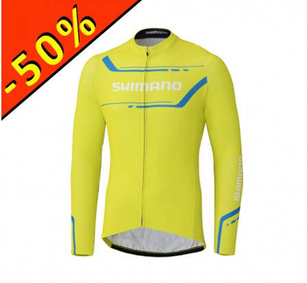 SHIMANO THERMAL PRINT veste homme mi-saison jaune/bleu