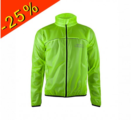 UGLOW veste imperméable ultra légère u-rain 1.0 jaune