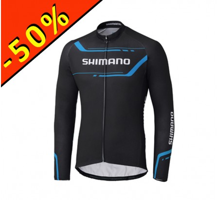 SHIMANO THERMAL PRINT veste homme mi-saison noir/bleu