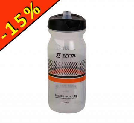 Bidon ZEFAL SENSE SOFT 65 translucide 650ml