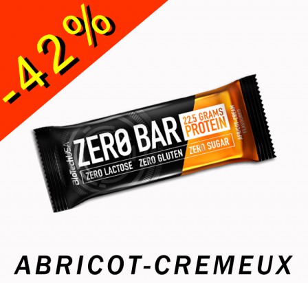 BIOTECHUSA ZERO BAR abricot-crémeux 50gr