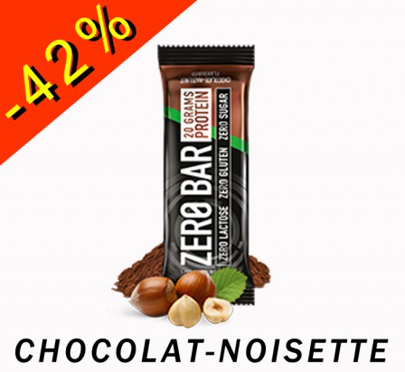 BIOTECHUSA ZERO BAR chocolat-noisette 50gr