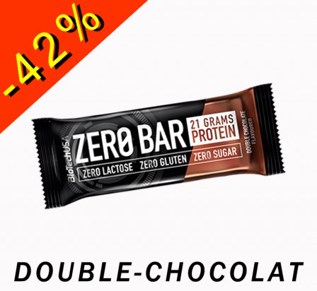 BIOTECHUSA ZERO BAR double chocolat 50gr