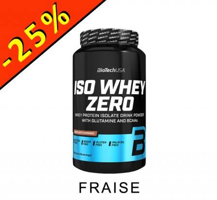 BIOTECHUSA ISO WHEY ZERO fraise 908gr