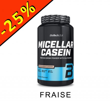 BIOTECHUSA MICELLAR CASEIN fraise 908gr