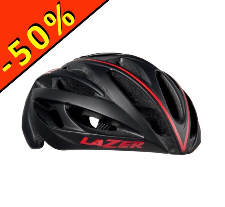 CASQUE LAZER O2 DLX noir-rouge + accessoires 