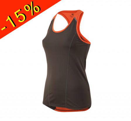 PEARL IZUMI débardeur running femme pursuit gris/orange