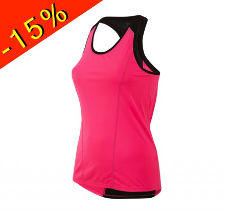 PEARL IZUMI débardeur running femme pursuit rose/noir