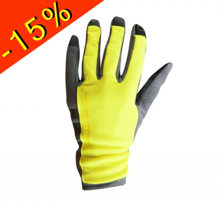 PEARL IZUMI escape thermal gants running femme mi-saison hiver jaune fluo compatible écran tactile