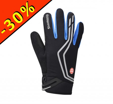 SHIMANO WINDSTOPPER INSOLATED gants homme cyclisme noir-bleu