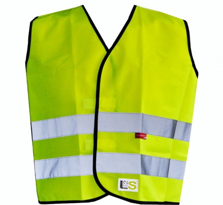 L2S visiokid gilet enfant sport sécurité haute visibilité jaune fluo