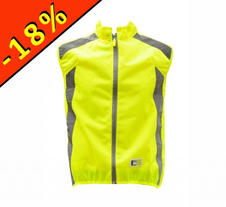 L2S VISIOPLUS gilet réfléchissant jaune fluo cyclisme