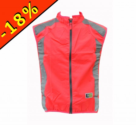 L2S VISIOPLUS gilet réfléchissant rose fluo cyclisme