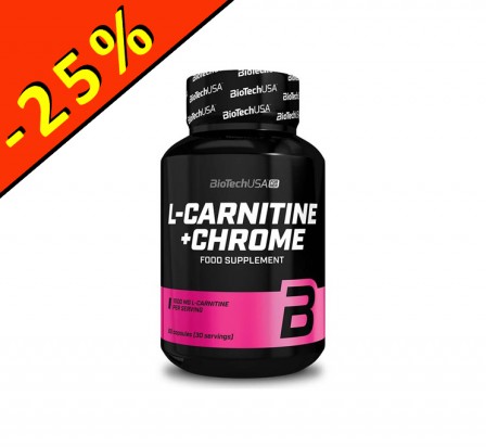 BIOTECHUSA L-CARNITINE + CHROME 60 gélules