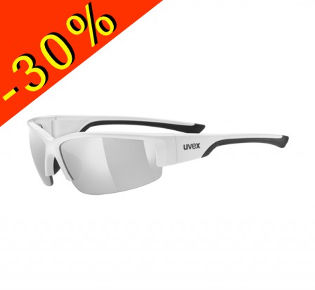 UVEX SPORTSTYLE 215 lunettes vélo route blanc-noir écran litemirror fumé