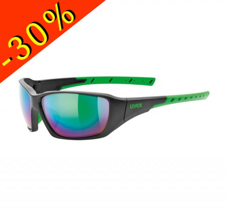 UVEX SPORTSTYLE 219 lunettes VTT noir-vert écran litemirror 