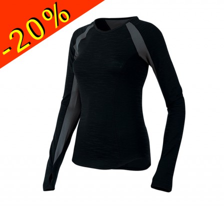 PEARL IZUMI maillot manches longues running femme mi-saison flash noir