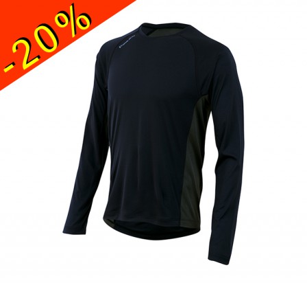 PEARL IZUMI maillot manches longues running homme mi-saison flash noir