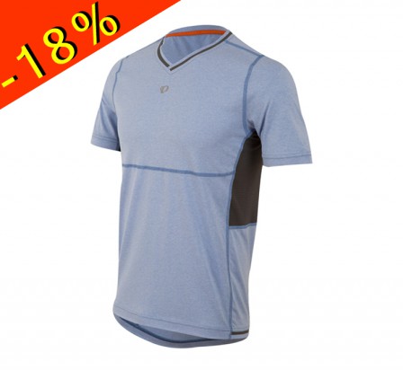 PEARL IZUMI maillot running manches courtes homme mi-saison escape bleu