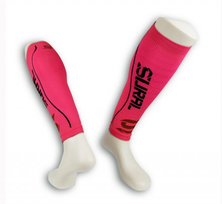 SURAL manchons de compression mollets rose fluo