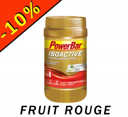 POWERBAR ISOACTIVE isotonic sports drink fruit rouge 600gr