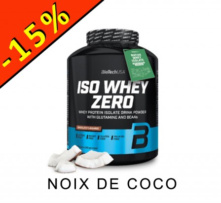 BIOTECHUSA ISO WHEY ZERO noix de coco 2270gr