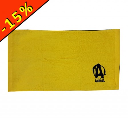 ANIMAL serviette jaune 48x27cm