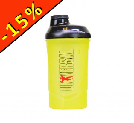 UNIVERSAL NUTRITION SHAKER jaune 600ml