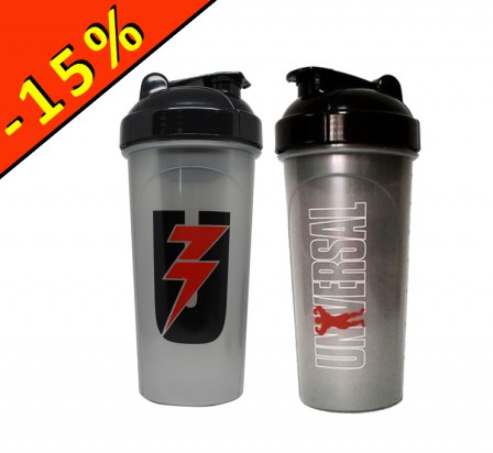 UNIVERSAL NUTRITION SHAKER gris 700ml