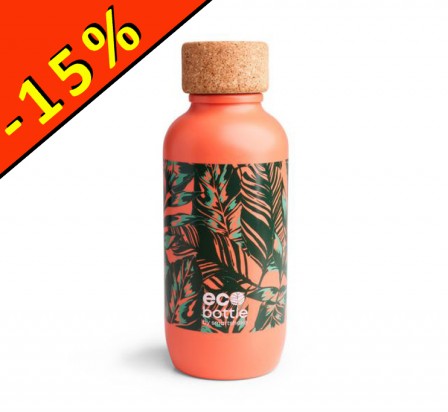 SMARTSHAKE ECO BOTTLE CORAL LEAVES 650ml