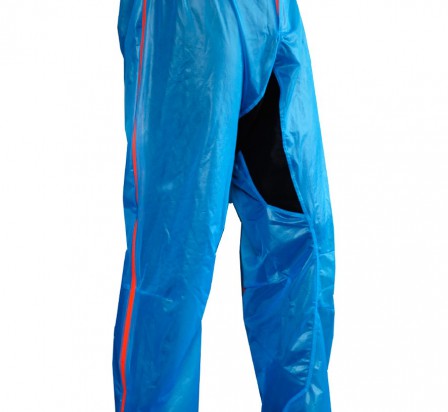 UGLOW pantalon imperméable u-pant bleu zip orange