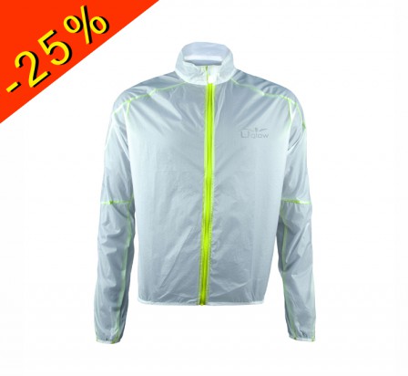 UGLOW veste coupe vent ultra légère u-wind 1.0 blanc