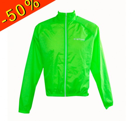 MILREMO veste coupe vent légère basic vert fluo