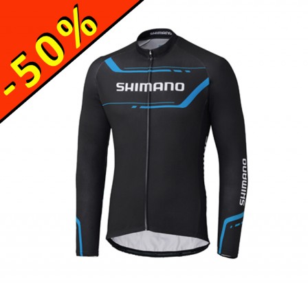 SHIMANO THERMAL PRINT veste homme mi-saison noir/bleu